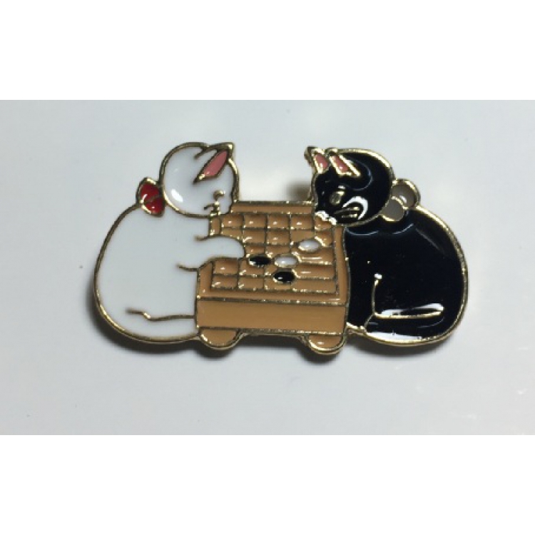 Pin collection "Cats Play IGO" 囲碁